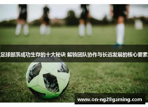 足球部落成功生存的十大秘诀 解锁团队协作与长远发展的核心要素 足球部落成功生存的十大秘诀 解锁团队协作与长远发展的核心要素