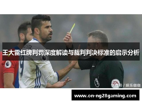 王大雷红牌判罚深度解读与裁判判决标准的启示分析